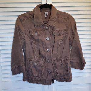 Caslon Linen Utility Jacket